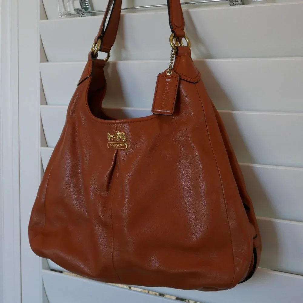 Coach Tan Leather Handbag - Picture 2 of 10